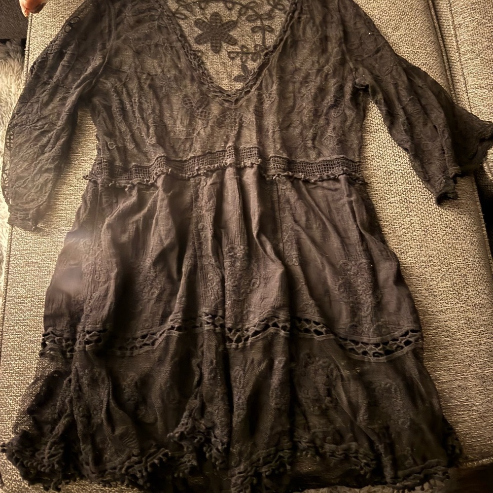 Elegant Black beach cover up